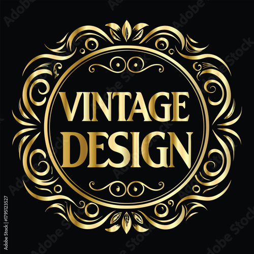 Vector decorative frame. Elegant element for design in Eastern style, place for text. Floral golden border. Lace illustration for invitations and greeting cards.