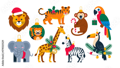 Festive Animal Ornaments: Adorable animal ornaments, each uniquely designed, bring a touch of joy and festivity. Perfect for holiday decorations.