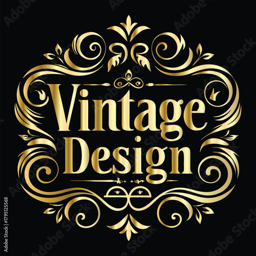 Vector decorative frame. Elegant element for design in Eastern style, place for text. Floral golden border. Lace illustration for invitations and greeting cards.