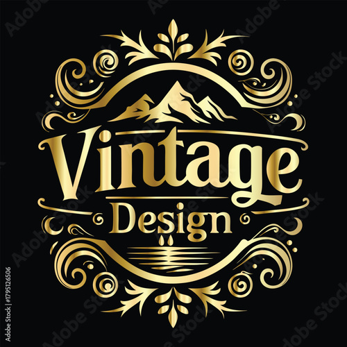 Vector decorative frame. Elegant element for design in Eastern style, place for text. Floral golden border. Lace illustration for invitations and greeting cards.