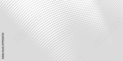 Dots halftone gray color pattern gradient texture with technology digital background. Dots pop art comics with nature graphic design.