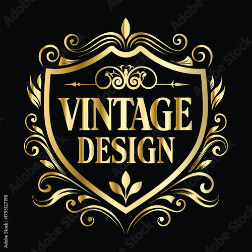 Vector decorative frame. Elegant element for design in Eastern style, place for text. Floral golden border. Lace illustration for invitations and greeting cards.