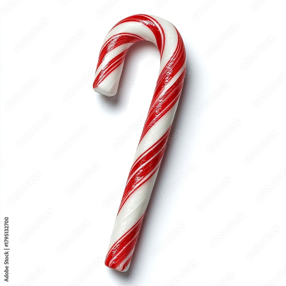 Obraz premium High-quality isolated candy cane gigapixel art scale food photography festive environment close-up view