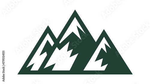Mountain range icon graphic design