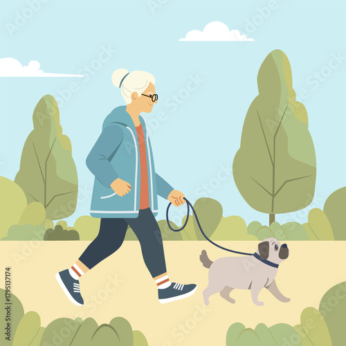 Retirement Dog Activity Retired people Park Health