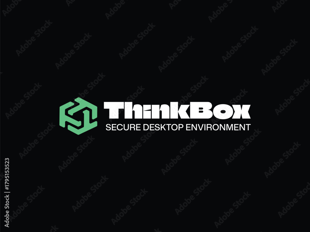 Fototapeta premium Thinkbox motion logo for tech based comapy