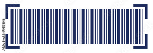 Realistic barcode vector icon. Fake line barcode icon design, price, and product detail code. bar code for product and sales. Product barcode scanner. simple fake bar code Vector illustration  Collect