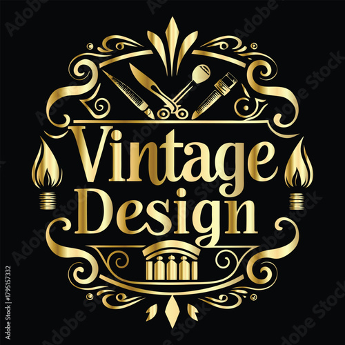 Vector decorative frame. Elegant element for design in Eastern style, place for text. Floral golden border. Lace illustration for invitations and greeting cards.