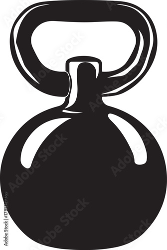 Kettlebell Fitness Vector Icon