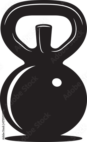 Kettlebell Fitness Vector Icon