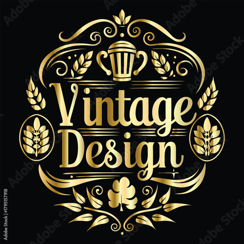 Vector decorative frame. Elegant element for design in Eastern style, place for text. Floral golden border. Lace illustration for invitations and greeting cards.