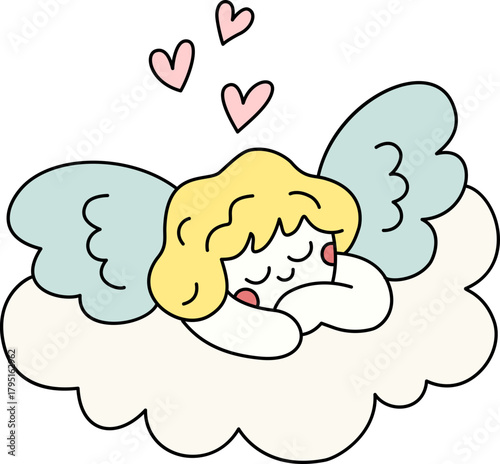 크리스마스 발렌타인데이 아기 천사 