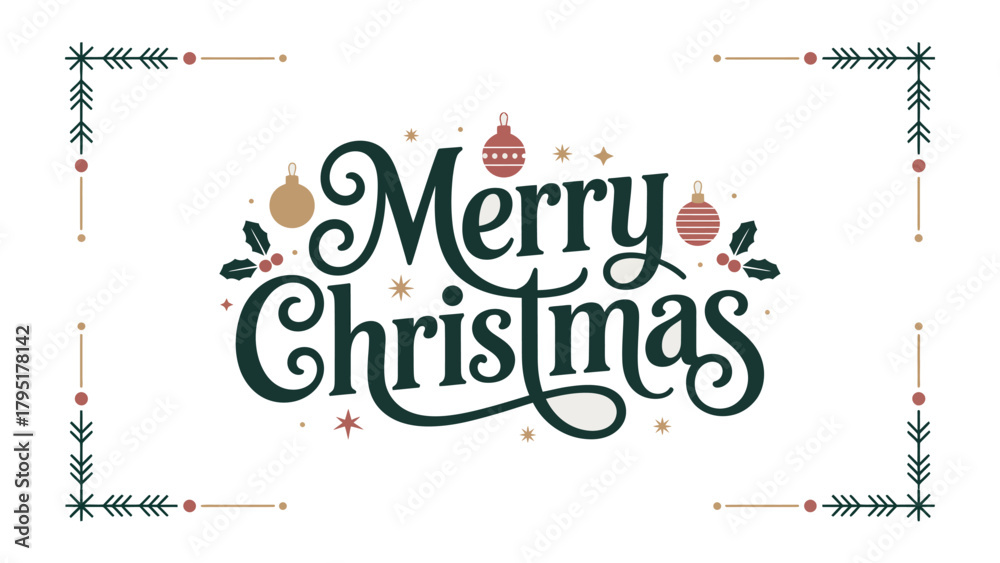 Φωτογραφία Festive Christmas Wishes: A cheerful greeting, perfect for sharing the holiday spirit with elegance and charm