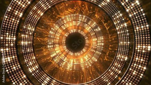 Wallpaper Mural Bright golden disco lights Disco Ball. Glowing flicker wall lights for night club, glamour fashion event. Disco party flashing lights. VJ animation. Flashing wall. Music video, jazz pop 3D Disco Party Torontodigital.ca