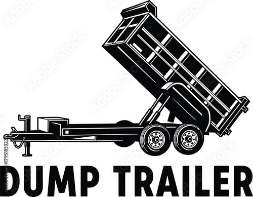 Dump trailer for sale utility trailer heavy duty trailer trailer rental eps silhouette