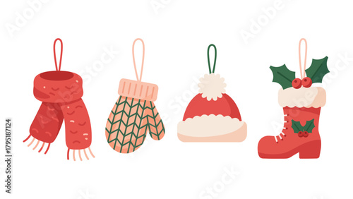 Festive Ornament Collection: A delightful arrangement of charming holiday ornaments, each meticulously designed to capture the festive spirit.