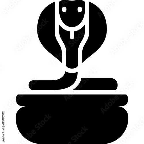 cobra snake glyph icon