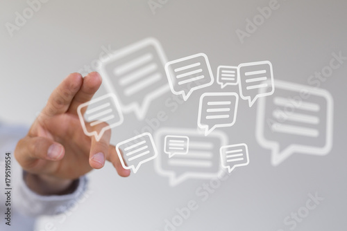 Hand reaching towards speec...