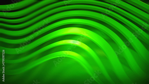 Vibrant Green Flowing Abstract Waves Background, Abstract green waves background wallpaper design for desktop and mobile screensaver vibrant fresh modern art