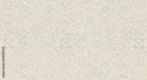 Soft Pastel Moroccan Hijab Pattern Design