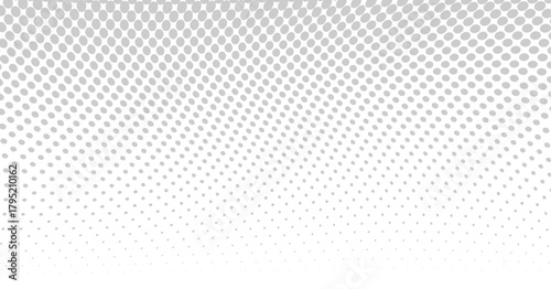 Seamless gray halftone pattern in white background