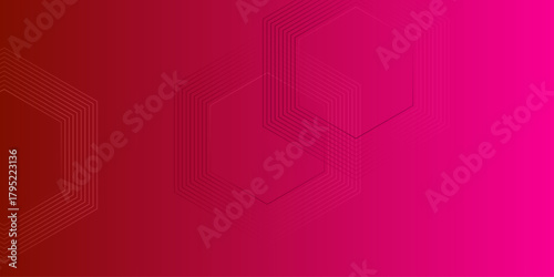 Luxury red and gold abstract background. Abstract background with hexagonal geometry as the main figure. Tech business gradient background banner presentation art design hexagonal elements .
