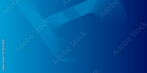 Abstract glowing circle lines on dark blue background. Geometric stripe line art design. Minimalist banner background, pastel color gradient, sea blue, and cloudy sky. Futuristic technology concept .
