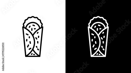 Wrap  White Icon Set Design