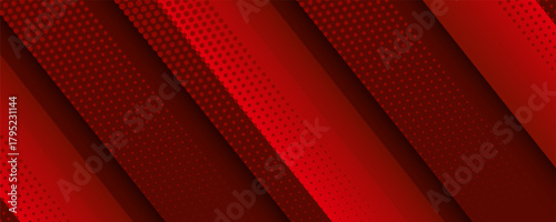 Technology futuristic background striped lines with light effect on red background.