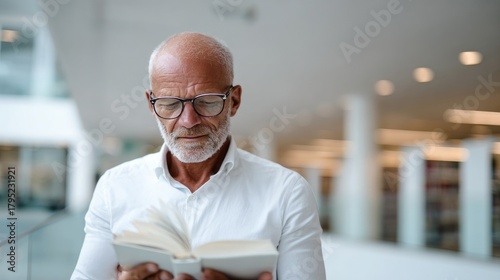 European Male Professor Rea...