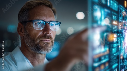 Man Receiving AI Guidance i...