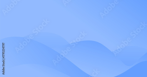 Abstract blue wave background with smooth flowing curves and soft gradient tones. The modern, calming design creates a clean and fluid visual suitable for digital graphics, presentations, websites