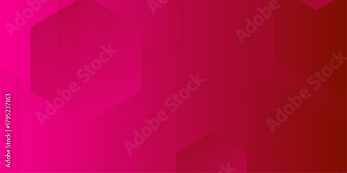Luxury red and gold abstract background. Abstract background with hexagonal geometry as the main figure. Tech business gradient background banner presentation art design hexagonal elements .
