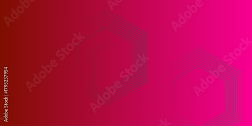 Luxury red and gold abstract background. Abstract background with hexagonal geometry as the main figure. Tech business gradient background banner presentation art design hexagonal elements .
