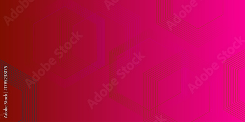 Luxury red and gold abstract background. Abstract background with hexagonal geometry as the main figure. Tech business gradient background banner presentation art design hexagonal elements .
