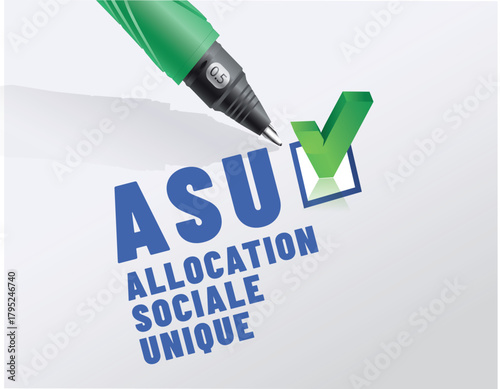 Acronyme. - ASU - Allocation Sociale Unique
