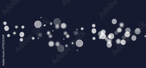 Air bubbles on a blue background. Defocused glare like water drops