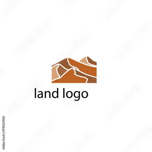 modern land logo design