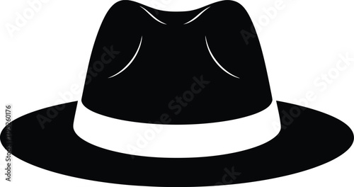 Find the perfect black fedora hat shop online stylish men's hat fashion eps silhouette