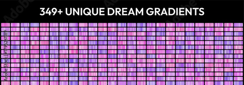Dreamy mega gradient pack, 350 ethereal gradients, surreal color set, whimsical design bundle, soft hues collection, visionary visuals, hazy tones, fantasy style, subconscious kit, imaginative set.