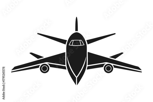 jet airplane isolated on white background