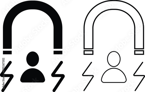 User engagement icon. Customer interaction symbols. Feedback and loyalty signs. Social Engagement Icons
