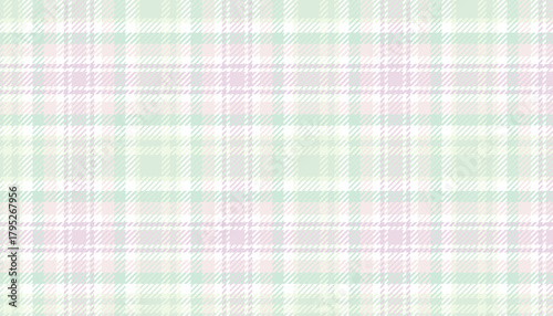Tartan in soft pastel colors is used in textiles and design