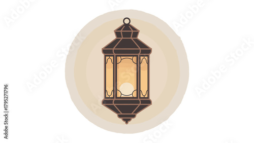 Wallpaper Mural Illuminating Lantern: A classic lantern hangs, radiating a warm, inviting glow, its intricate details creating a scene of cozy ambiance and gentle illumination. Torontodigital.ca