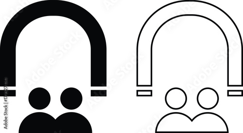 User Engagement Icons Set. Customer Interaction Symbols. Social connection and activity icons. User Relationship Symbols
