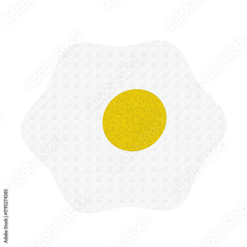 目玉焼きのシンプルイラスト