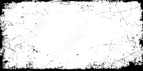Gusty and dotted scratched overlay grunge Rough distressed grunge border with textured edges creating bold vintage artistic frame design.