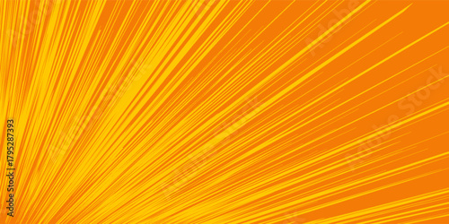 Abstract orange and yellow banner design vector, dynamic sporty horizontal background template for media promotion or web banner