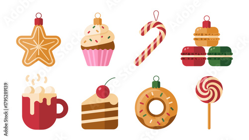 Festive Dessert Collection: A delightful array of holiday-themed desserts, capturing the essence of the season with each bite.