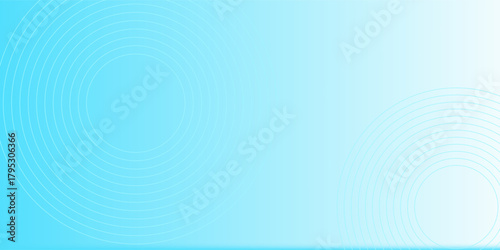 blue background with white circle rings in faded distressed vintage grunge texture design, old geometric pattern paper